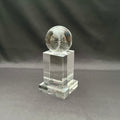 Crystal baseball on crystal base 