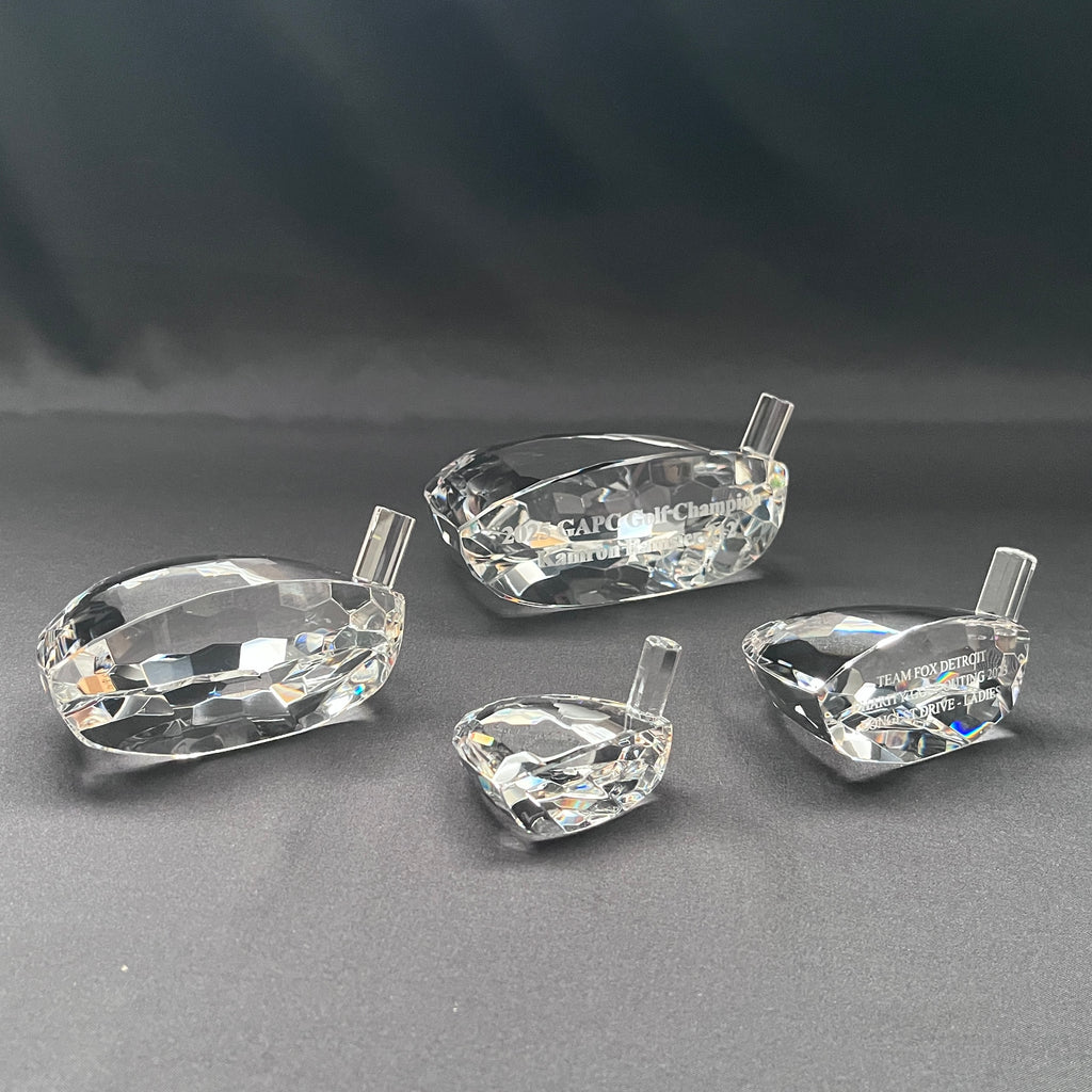 Personalized crystal golf driver head gift 