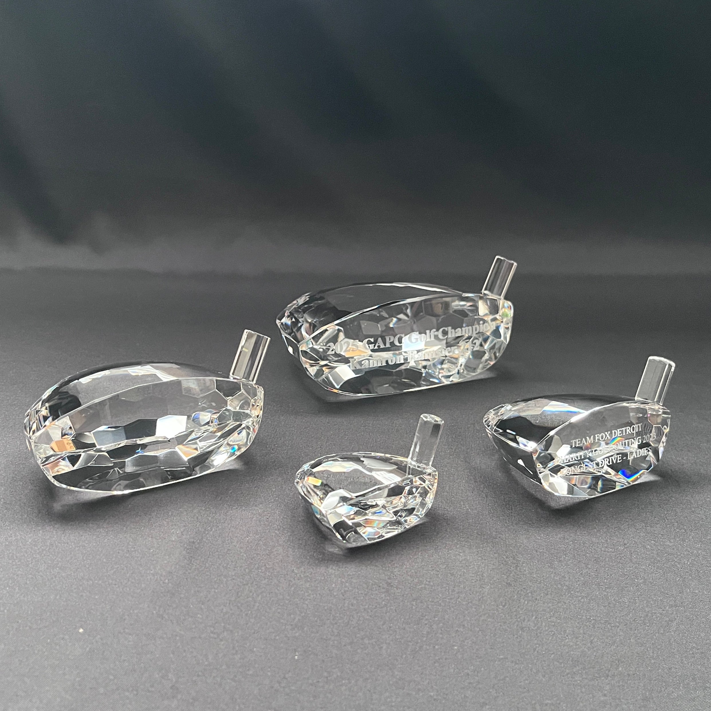 Personalized crystal golf driver head gift 