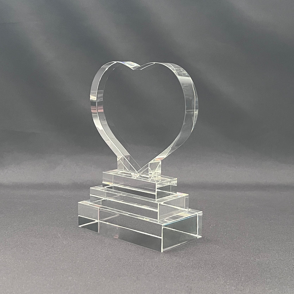 Heart theme Crystal Awards 