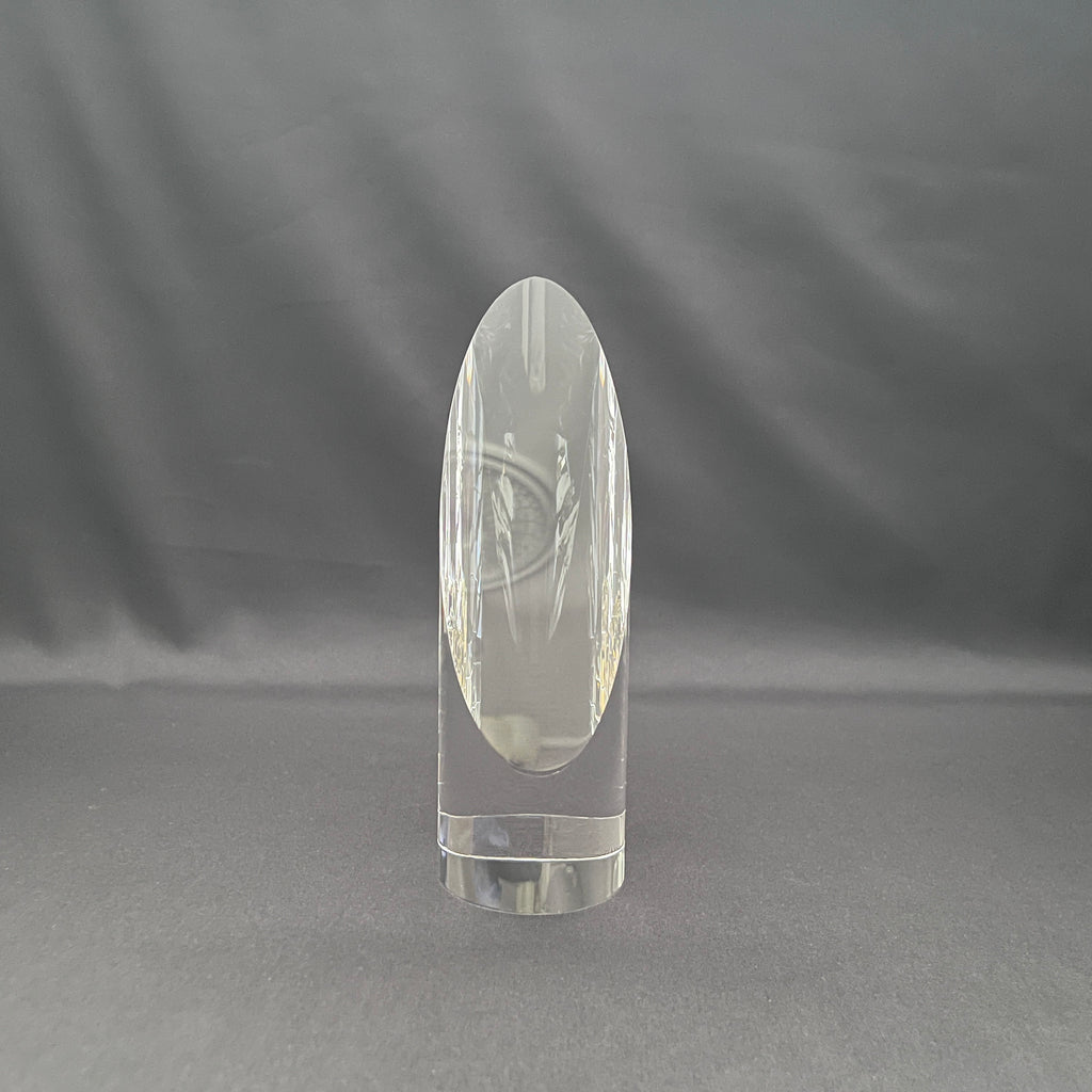Crystal with slanted front 