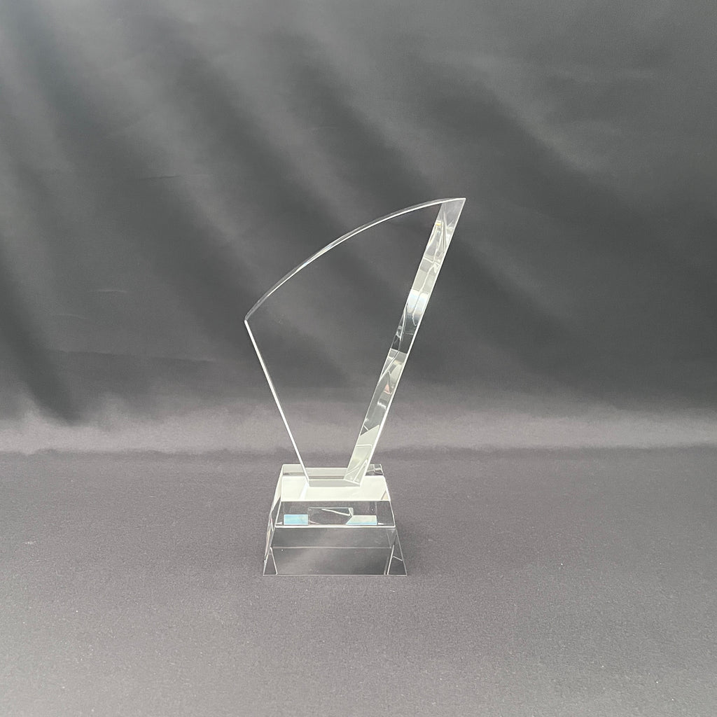 Personalized crystal flame plaque 
