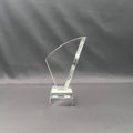 Personalized crystal flame plaque 