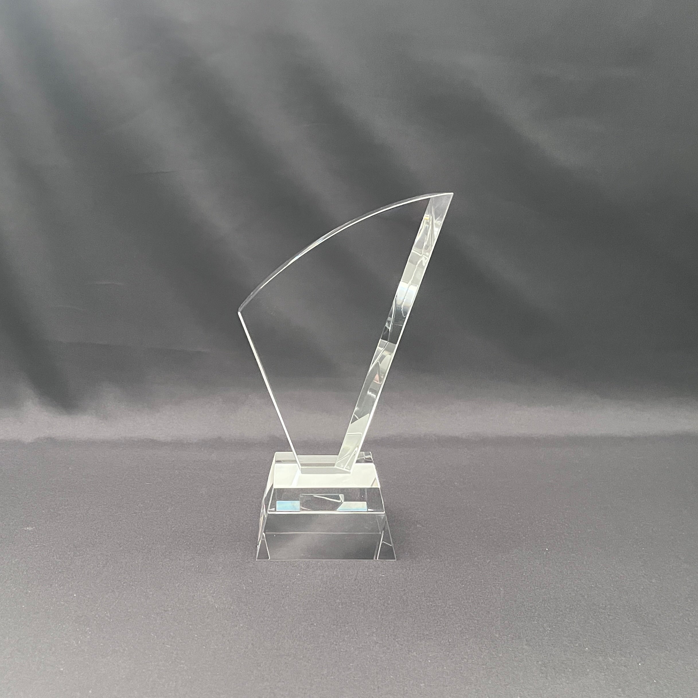Personalized crystal flame plaque 