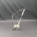 Crystal corporate award with personalization 