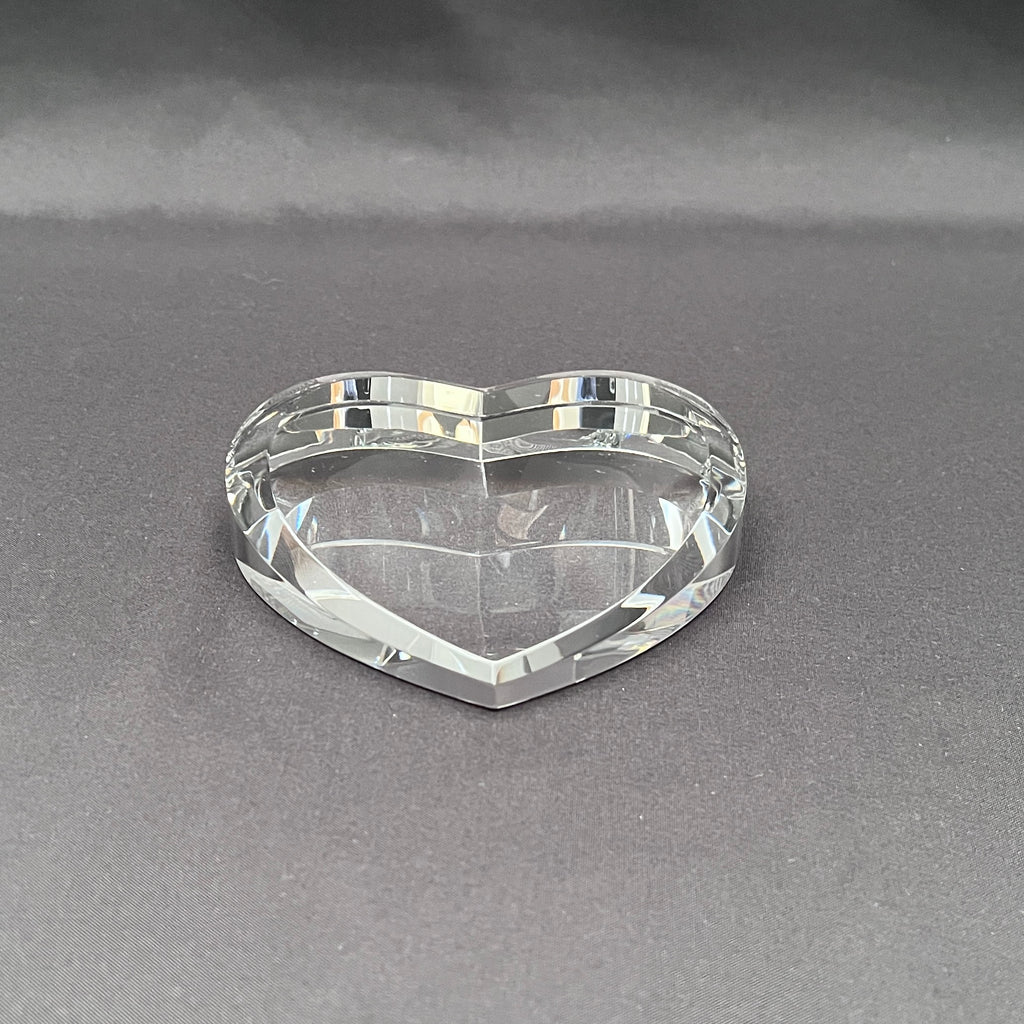 Personalized crystal heart trophy 