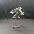 Crystal horse head award, crystal horse head trophy 
