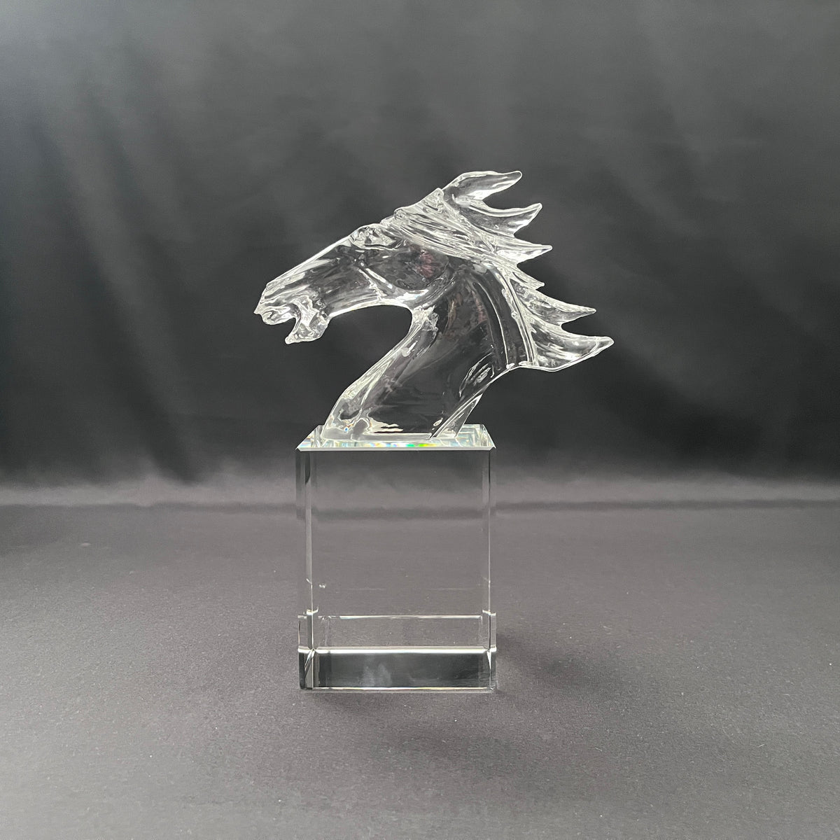 Crystal horse head award, crystal horse head trophy 