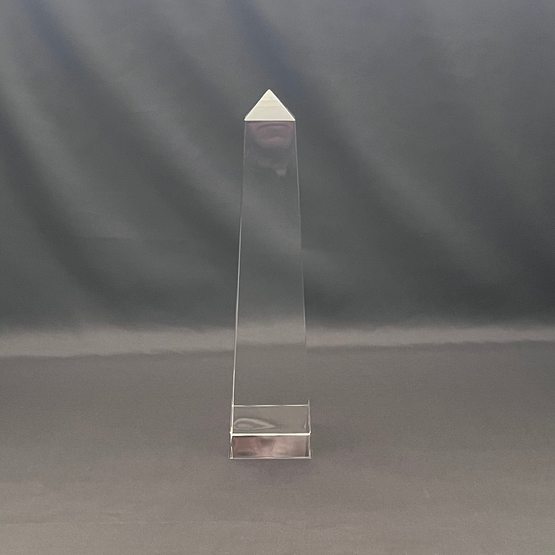 10"H Personalized Crystal Obelisk Award, 3 Sizes Available, Corporate Award, Executive Gift.