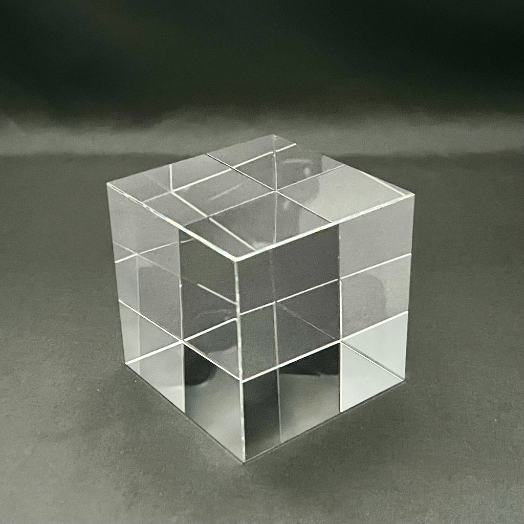 2 3/8"H Crystal Cube Award – Personalized Engraved Crystal Block Paperweight & Recognition Gift