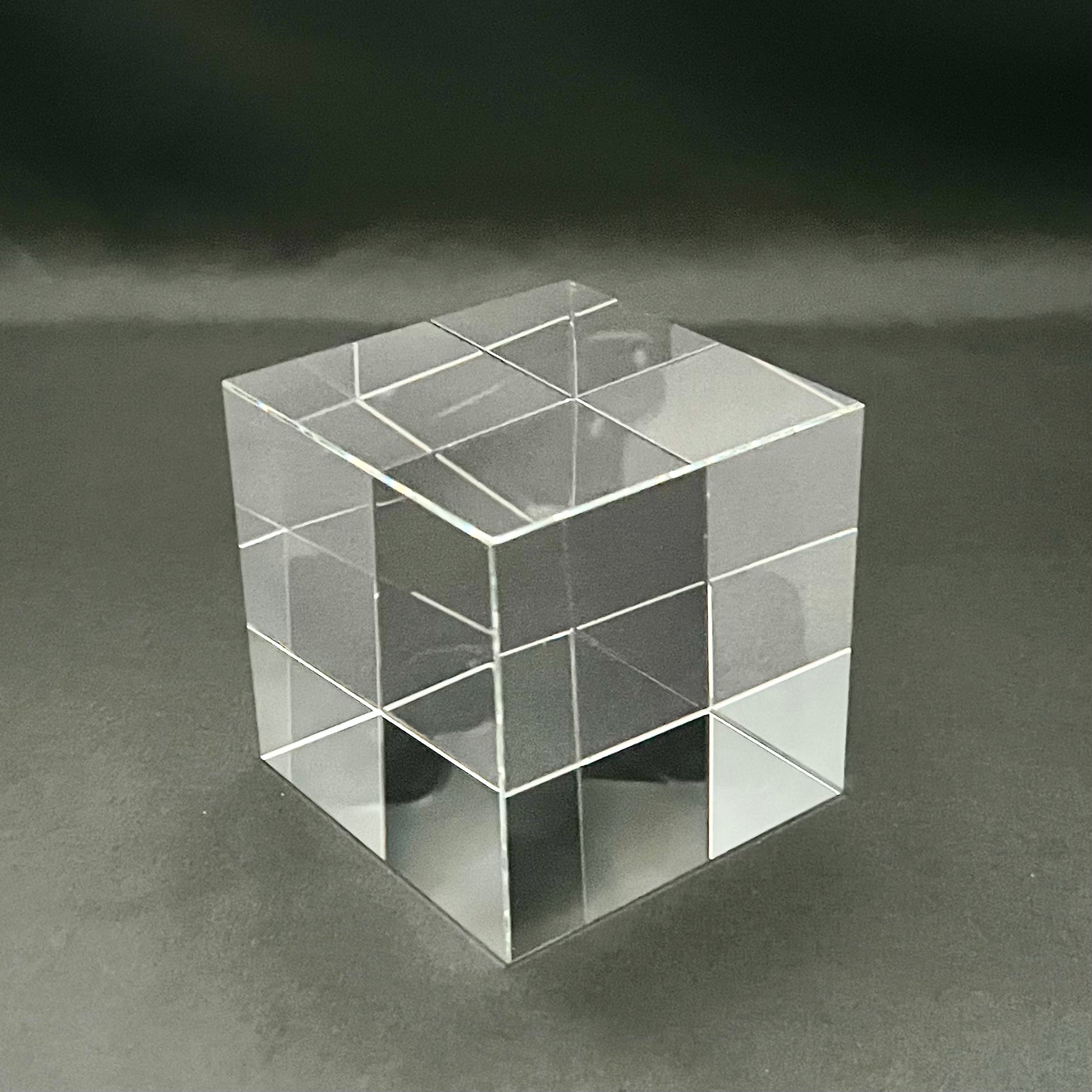 2 3/8"H Crystal Cube Award – Personalized Engraved Crystal Block Paperweight & Recognition Gift