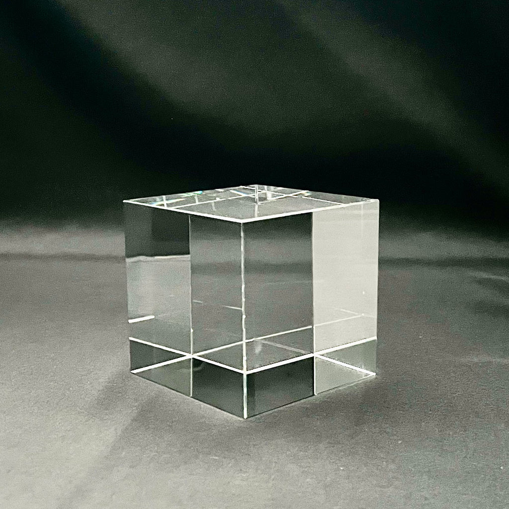 2 3/8"H Crystal Cube Award – Personalized Engraved Crystal Block Paperweight & Recognition Gift
