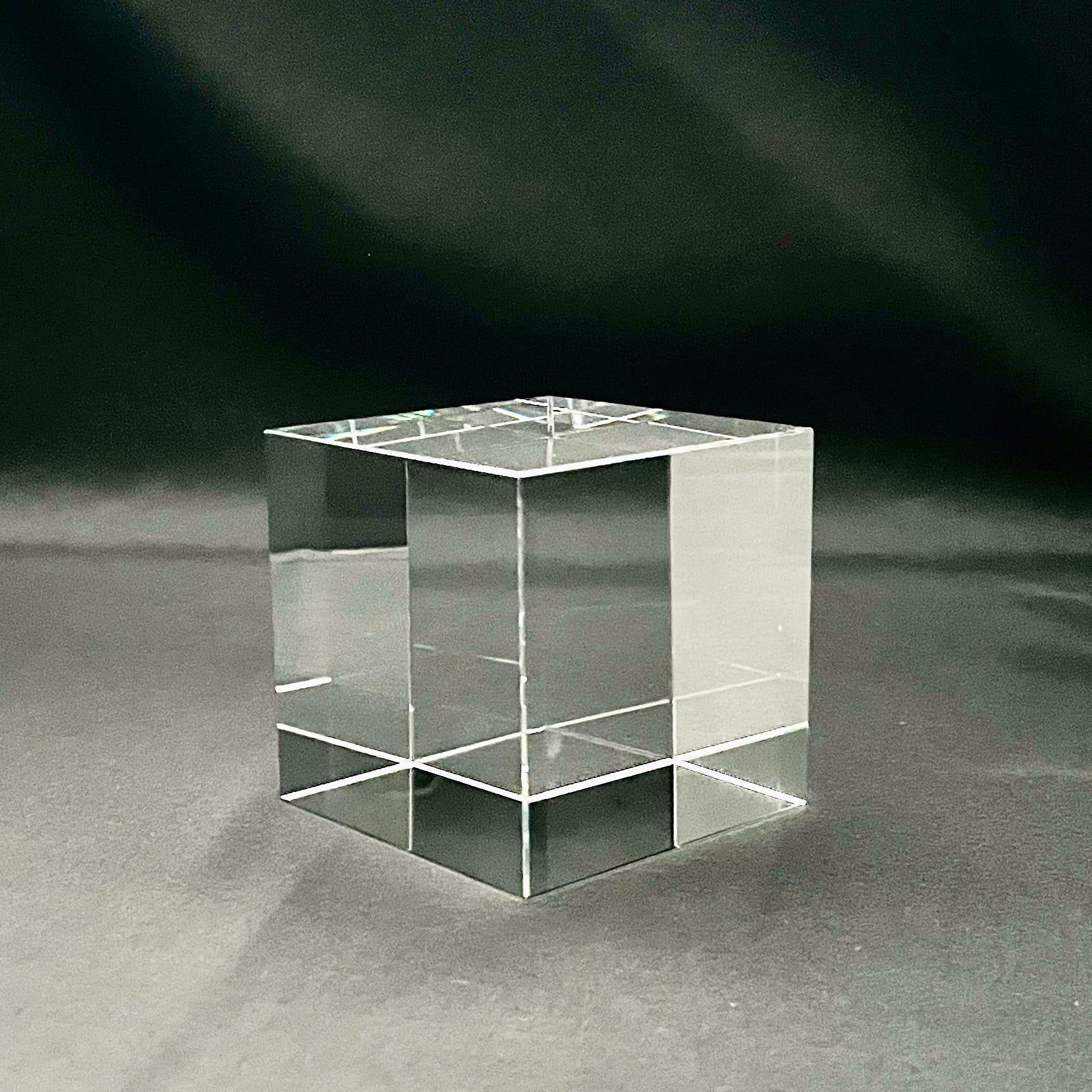 2 3/8"H Crystal Cube Award – Personalized Engraved Crystal Block Paperweight & Recognition Gift