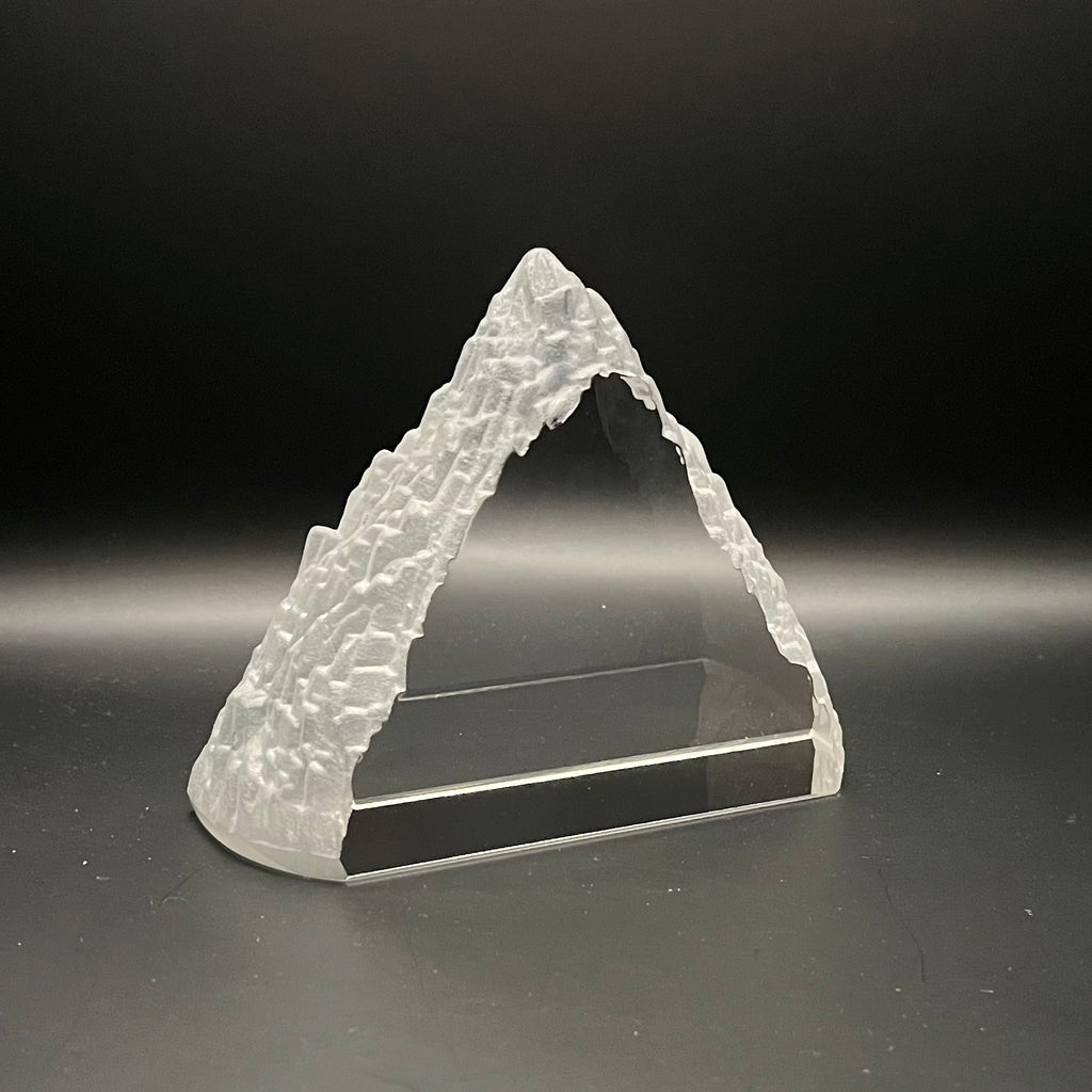 3 1/2"H Crystal Everest Mountain Award, Peak Trophy for Achievement & Recognition.